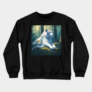 Indian White Tiger Crewneck Sweatshirt